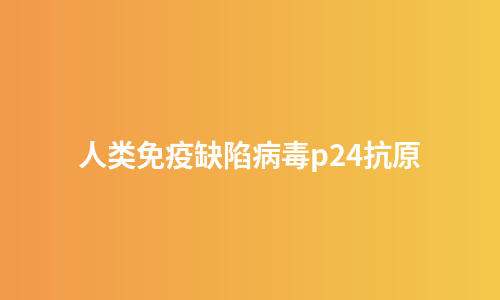 人类免疫缺陷病毒p24抗原