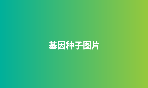 基因种子图片