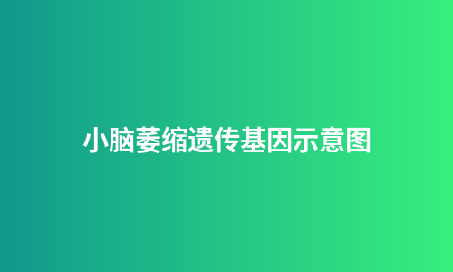 小脑萎缩遗传基因示意图