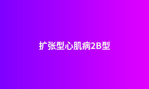 扩张型心肌病2B型