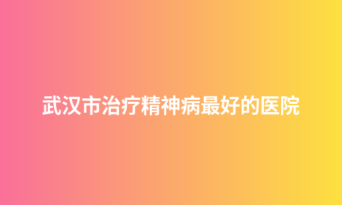 武汉市治疗精神病最好的医院