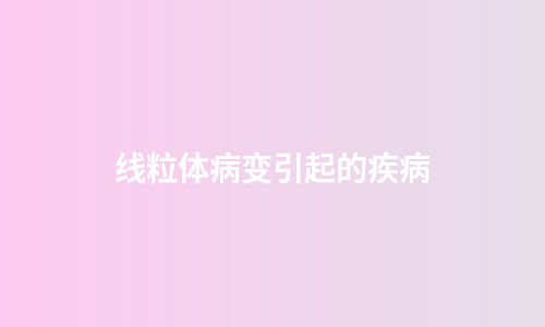 线粒体病变引起的疾病