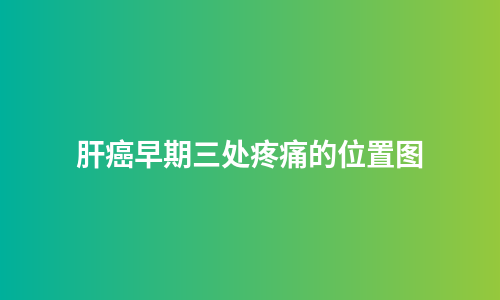 肝癌早期三处疼痛的位置图
